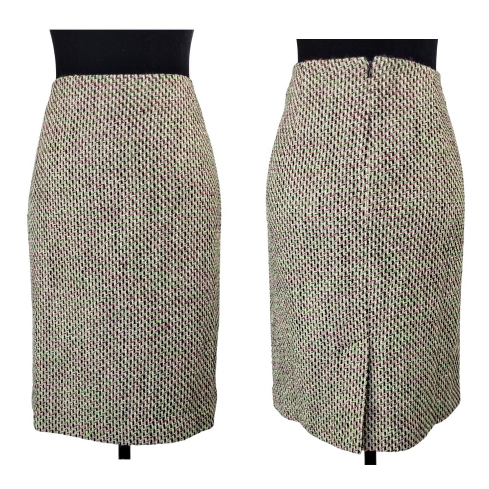 Talbots petites woman’s multicolored cotton blend pencil skirt size 12P